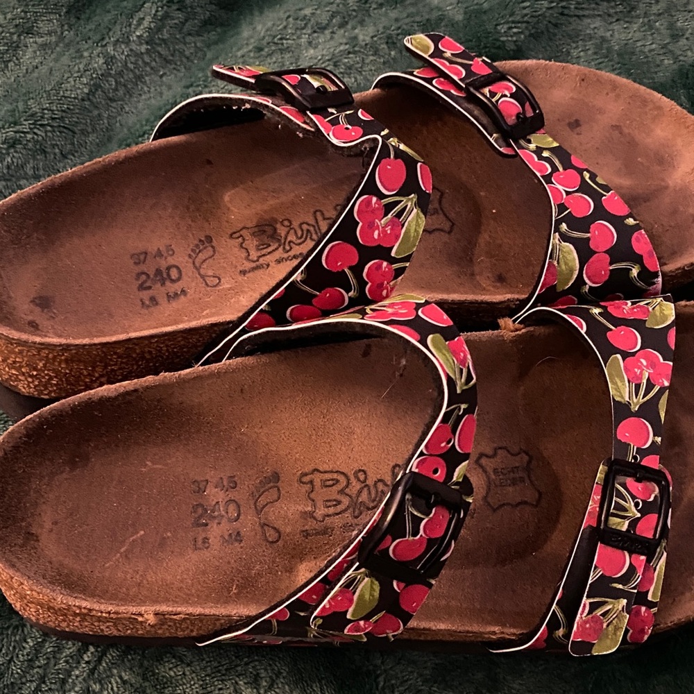 Cherry Pattern Women's Sandals - image 2